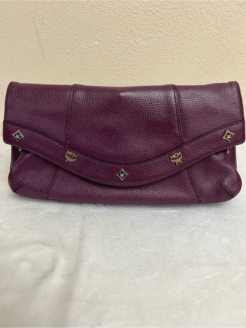 AUTH MCM PURPLE SHOULDER BAG